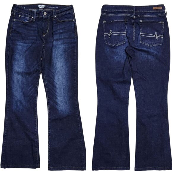 🔹️Levi's Denizen Dark Blue Wash Modern Bootcut Jeans Size 8/29 - Picture 3 of 12